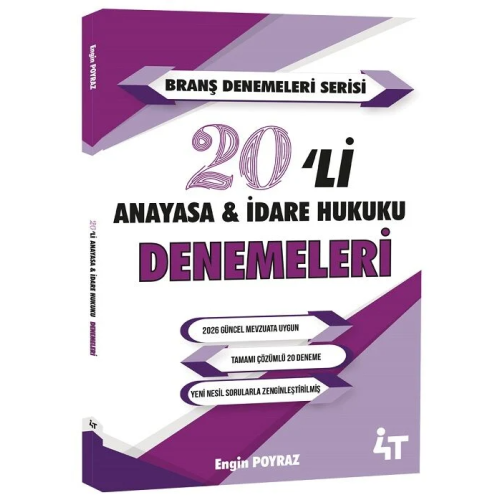 4T Yay�nlar� KPSS A Grubu Anayasa Hukuku ve �dare Hukuku 20 Deneme ��z�ml� Engin Poyraz
