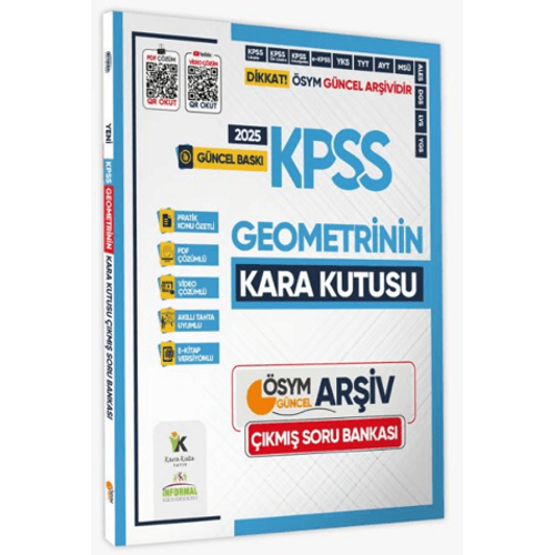 nformal Yaynlar 2025 KPSS Geometrinin Kara Kutusu km Sorular Soru Bankas