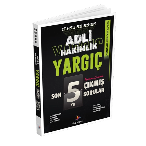 YARGI Adli Hakimlik Son 5 Yl zml Orijinal km Sorular Dizgi Kitap Yaynlar 2023