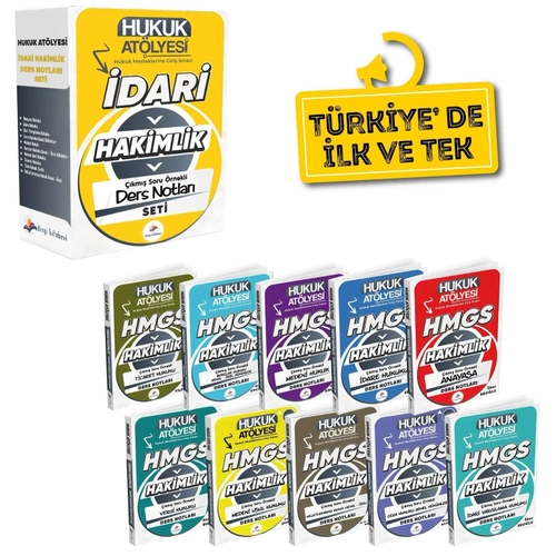 Dizgi Kitap Hukuk Atlyesi dari Hakimlik Ders Notlar Modler Set Dizgi Kitap
