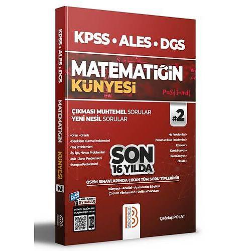 Benim Hocam Yaynlar 2022 KPSS ALES DGS Matematiin Knyesi 2