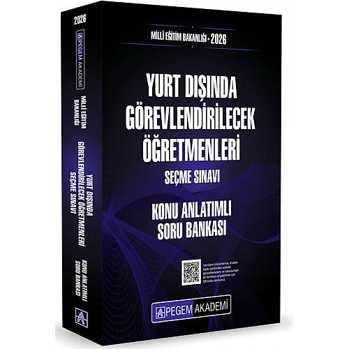 2026 MEB Yurt D���nda G�revlendirilecek ��retmenleri Se�me S�nav� Konu Anlat�ml� Soru Bankas�