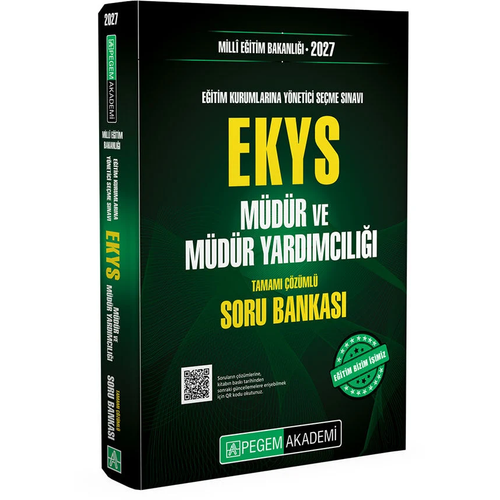 Pegem 2027 MEB EKYS M�d�r ve Yard�mc�l��� Soru Bankas� ��z�ml� Pegem Akademi Yay�nlar�