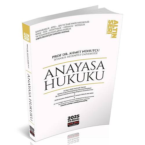 Anayasa Hukuku Konu Anlat�m� Alt�n Seri Sava� Yay�nlar� �ubat 2025