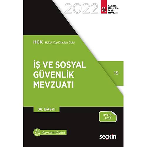 2022 SEKN YAYINCILIK  VE SOSYAL GVENLK MEVZUATI (CEP BOY)