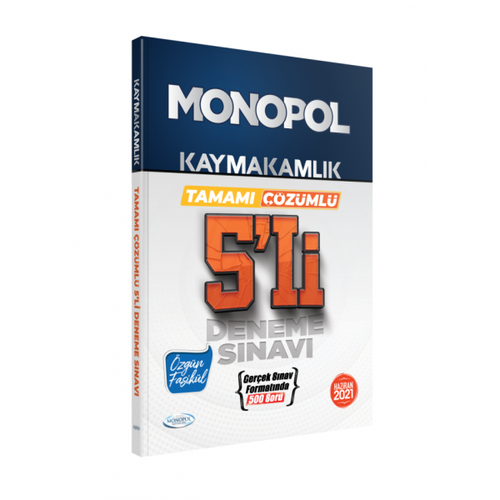 Monopol Kaymakamlk Tamam zml 5li Deneme Snav Monopol Yaynlar 2022