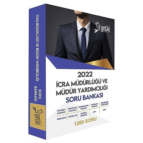 Yetki 2022 İcra Müdürlüğü ve Yardımcılığı Sınavı Soru Bankası Yetki Yayınları