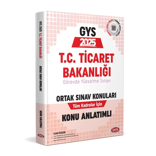 Data Yay�nlar� T.C. Ticaret Bakanl��� T�m Kadrolar ��in Ortak Konular Konu Anlat�ml�