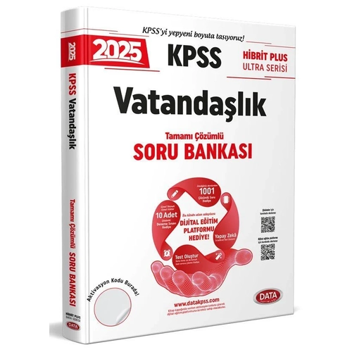 2025 KPSS Hibrit Plus Ultra Serisi Vatandalk Soru Bankas - Karekod zml + Dijital Eitim Platformu Hediye