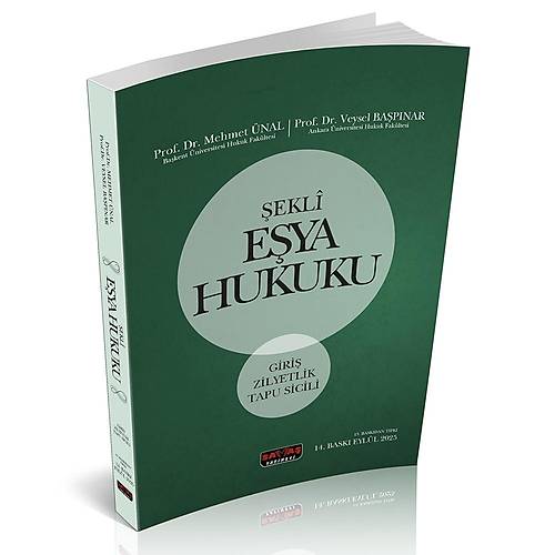 Sava Yaynevi ekli Eya Hukuku Prof. Dr. Mehmet nal, Prof. Dr. Veysel Bapnar