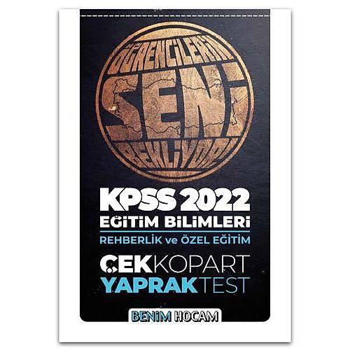Benim Hocam Yaynlar 2022 KPSS Eitim Bilimleri Rehberlik ve zel Eitim ek Kopar Yaprak Test