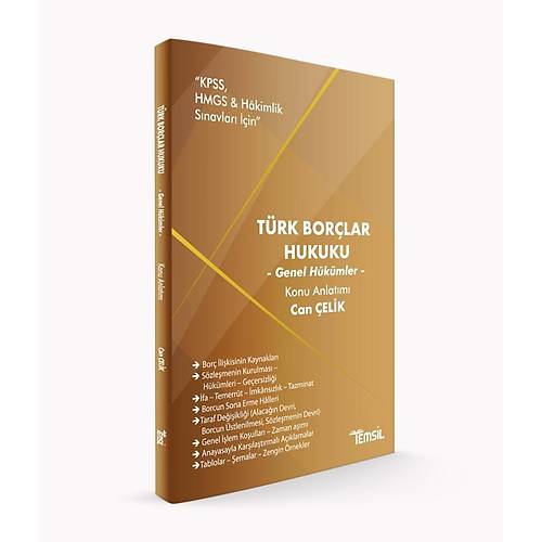 Trk Borlar Hukuku Genel Hkmler Konu Anlatm Can elik Temsil Kitap