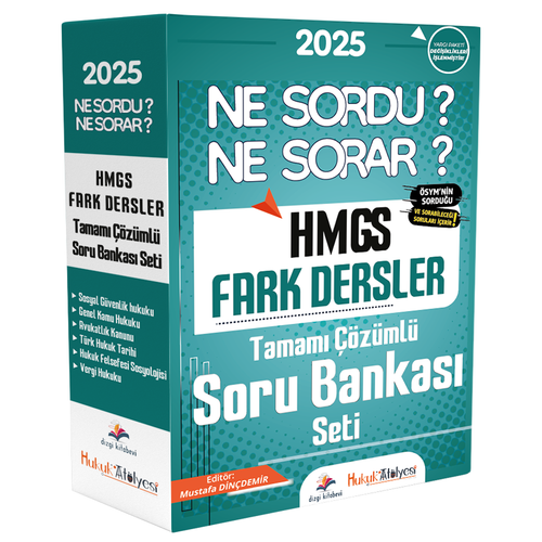 Dizgi Kitap 2025 HMGS Fark Dersler Ne Sordu Ne Sorar Soru Bankas� Mod�ler Set ��z�ml� Dizgi Kitap