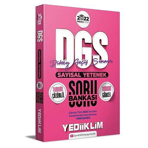 Yediiklim Yaynlar 2022 Prestij Serisi Dgs Saysal Yetenek Tamam zml Soru Bankas