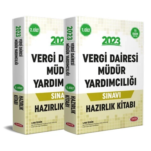 Data Yayınları Vergi Dairesi Müdür Yardımcılığı Sınavı Hazırlık Kitabı 2024