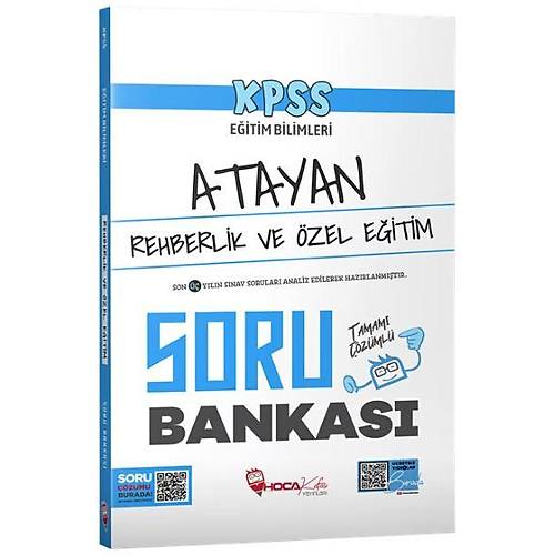 Hoca Kafas� KPSS E�itim Bilimleri Rehberlik ve �zel E�itim Atayan Soru Bankas� ��z�ml� Hoca Kafas� Yay�nlar�