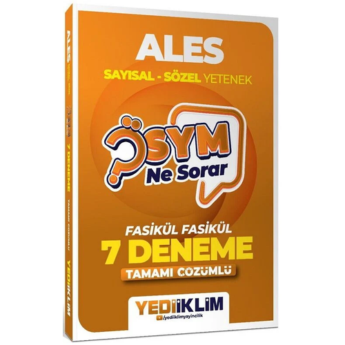 Yediiklim 2027 ALES �SYM Ne Sorar 7 Deneme Fasik�l ��z�ml� Yediiklim Yay�nlar�