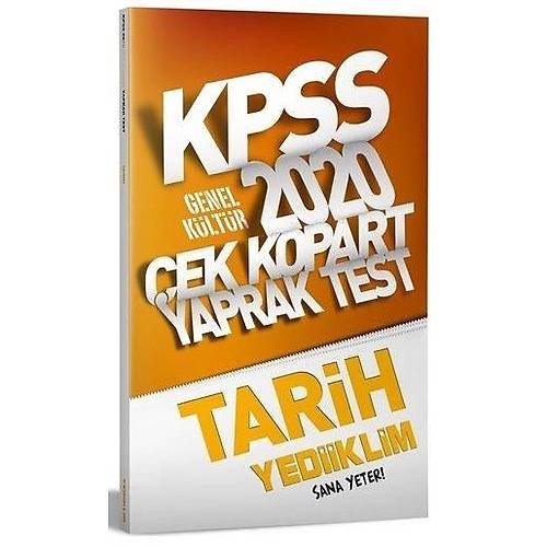 KPSS Tarih ek Kopart Yaprak Test Yediiklim Yaynlar 2020