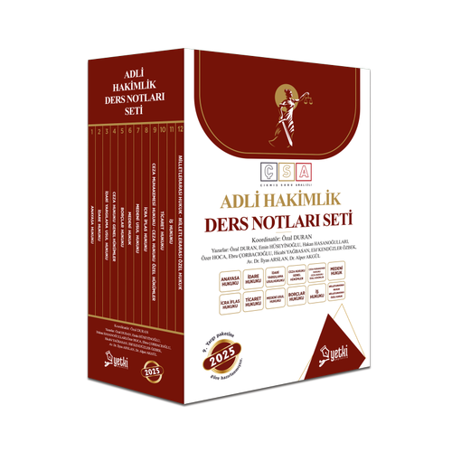 Yetki Yay�nlar� �SA Adli Hakimlik Ders Notu Seti  2025
