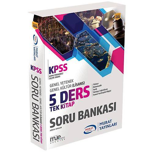 Murat Yayýnlarý KPSS 5 Ders Soru Bankasý Tek Kitap Genel Yetenek Genel Kültür 2018