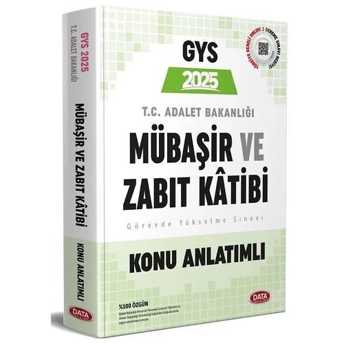 Data 2025 GYS Adalet Bakanl Mbair ve Zabt Katibi Konu Anlatml Grevde Ykselme Data Yaynlar