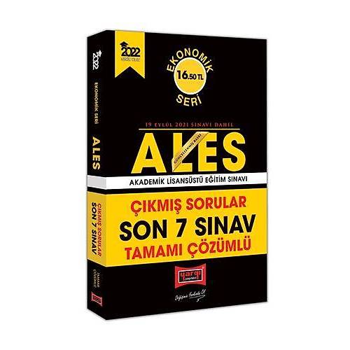 Yarg Yaynlar 2022 ALES Ekonomik Seri Son 7 Snav Tamam zml km Sorular