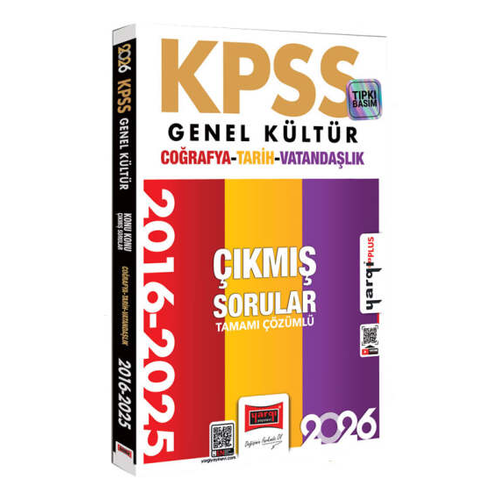 Yarg Yaynlar 2026 KPSS Genel Kltr Tarih-Corafya-Vatandalk 2016-2026 Konu Konu Tamam zml km Sorular