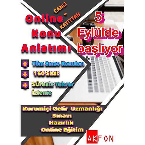 KURUM  GELR UZMANLII ve GELR UZMANLII YETERLLK SINAVLARINA  HAZIRLIK ONLNE KONU ANLATIMI ETM