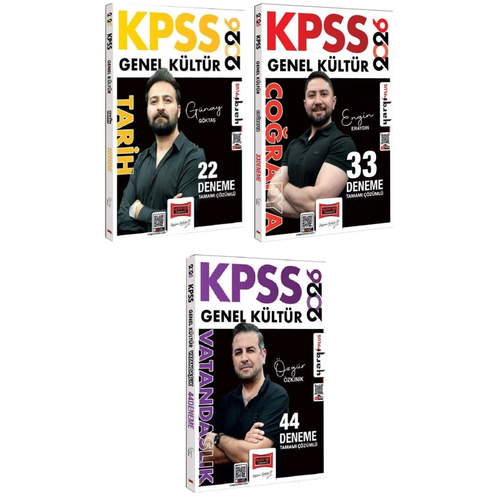 Yarg� Yay�nlar� 2026 KPSS Tarih Co�rafya Vatanda�l�k 99 Deneme 3'l� Set