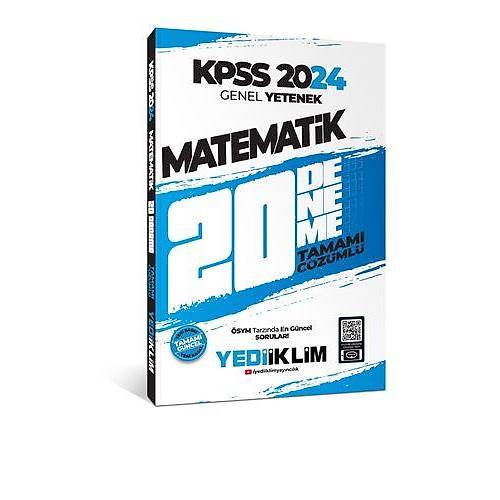 Yediiklim Yaynlar 2024 KPSS Genel Yetenek Matematik Tamam zml 20 Deneme