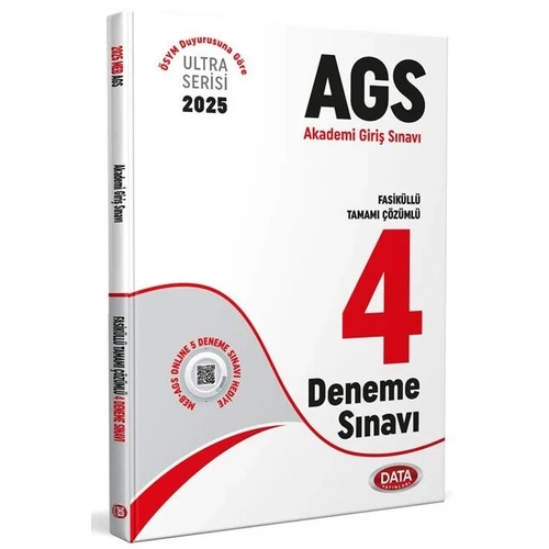 Data 2025 MEB-AGS T�m Dersler 4 Deneme Fasik�ll� ��z�ml� Ultra Serisi Data Yay�nlar�