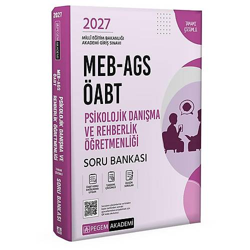Pegem Akademi 2027 MEB-AGS �ABT Psikolojik Dan��ma ve Rehberlik ��retmenli�i Soru Bankas�