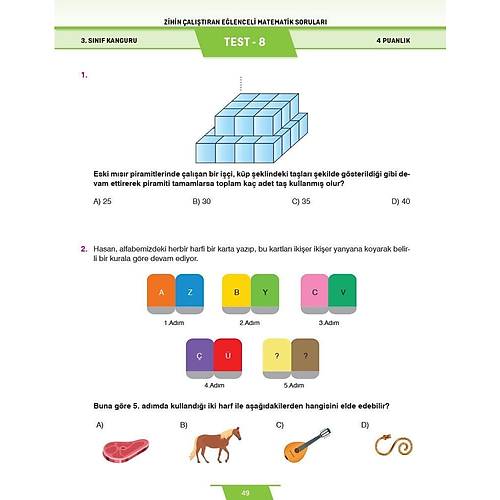 5.S�n�f Zihin �al��t�ran E�lenceli Kanguru Matematik Sorular� Dikkat At�lyesi Yay�nlar�