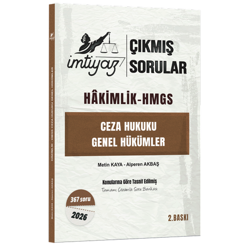 �mtiyaz Ceza Hukuku Genel H�k�mler - ��km�� Sorular Metin Kaya, Alperen Akba�