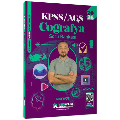 Yediiklim Yay�nlar� 2026 KPSS Genel K�lt�r At�lye Serisi Co�rafya Tamam� Video ��z�ml� Soru Bankas� Hakan Topcan Yediiklim