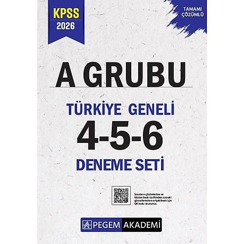 2026 KPSS A Grubu Tamam� ��z�ml� T�rkiye Geneli 4-5-6 (3'l� Deneme Seti)