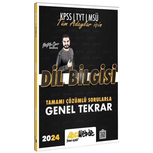 HocaWebde Yay�nlar� 2024 KPSS TYT MS� Dil Bilgisi ��z�ml� Sorularla Genel Tekrar
