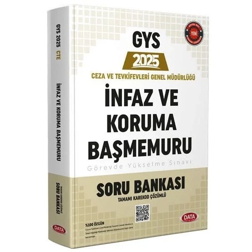 Data 2025 GYS Ceza ve Tevkifevleri �nfaz ve Koruma Ba�memuru Soru Bankas� G�revde Y�kselme Data Yay�nlar�