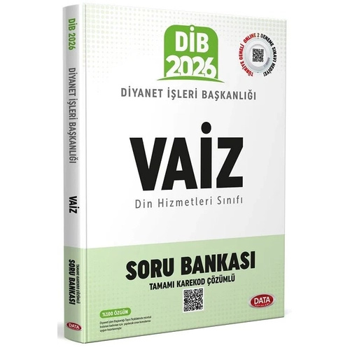 Data 2026 GYS D�B Diyanet ��leri Ba�kanl��� Vaiz Soru Bankas� ��z�ml� G�revde Y�kselme Data Yay�nlar�