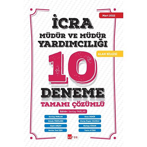 cra Mdr ve Mdr Yardmcl 10 Deneme zml Akfon Yaynlar Sevilay Parlar Mart 2022