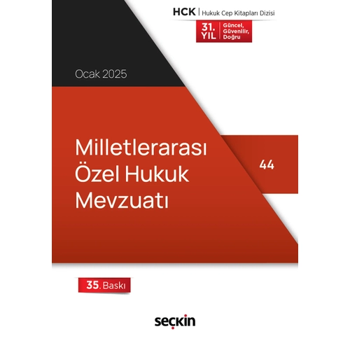 Se�kin Yay�nc�l�k Milletleraras� �zel Hukuk Mevzuat� (Cep Kitab�) Ocak 2025