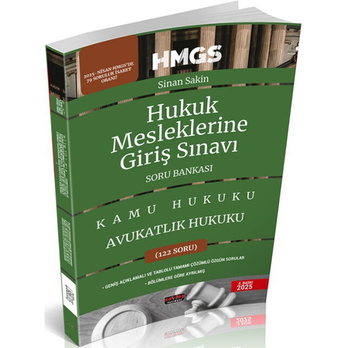 Sava� Yay�nlar� 2025 HMGS Avukatl�k Hukuku Soru Bankas� Sinan Sakin Sava� Yay�nevi