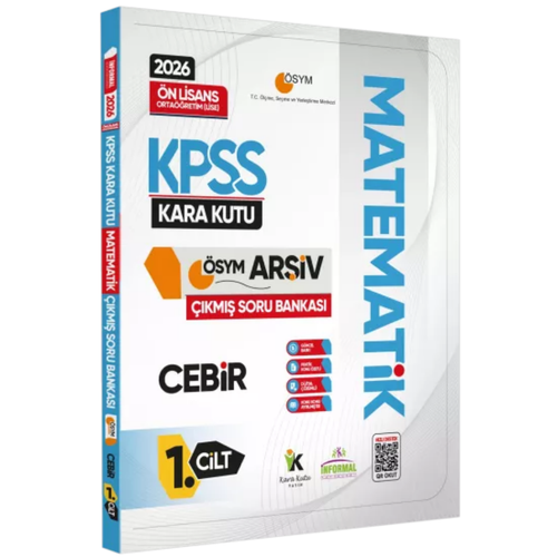 2026 KPSS �nlisans/Orta��retim MATEMAT�K Kara Kutusu 1.Cilt CEB�R �SYM ��km�� Soru Bankas� ��z�ml� �nformal Yay�nlar�