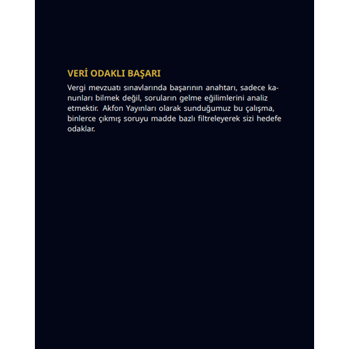 Vergi Mevzuat� ��km�� Soru Analizi