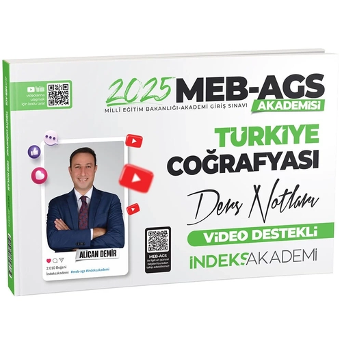 �ndeks Akademi 2025 MEB-AGS Akademisi T�rkiye Co�rafyas� Video Ders Notlar� - Alican Demir �ndeks Akademi Yay�nc�l�k