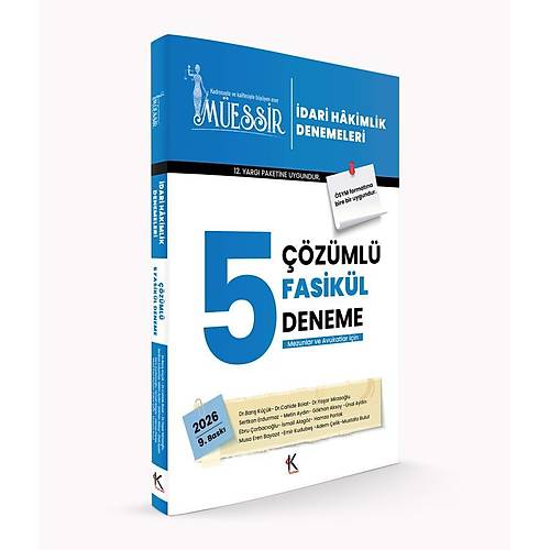 M�essir �dari Hakimlik Denemeleri-��Z�ML�/2026
