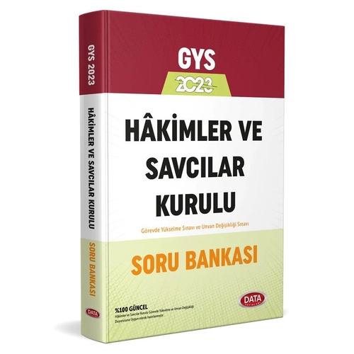 Data Yaynlar 2023 Hakimler ve Savclar Kurulu Personeli GYS Soru Bankas