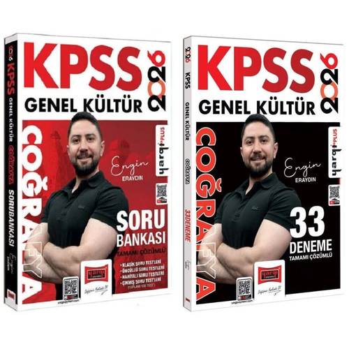 Yarg� Yay�nlar� 2026 KPSS Co�rafya Soru Bankas� ve 33 Deneme 2'li Set Engin Erayd�n