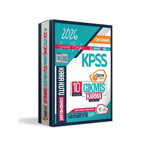 �nformal Yay�nlar� 2026 KPSS �nlisans GY-GK �SYM Ar�ivi ��km�� Karma Kara Kutu 10lu Deneme Paketi Dijital ��z�ml�