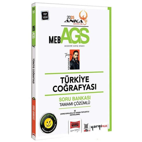 Yarg� Yay�nlar� 2025 MEB-AGS Anka Serisi T�rkiye Co�rafyas� Tamam� ��z�ml� Soru Bankas�